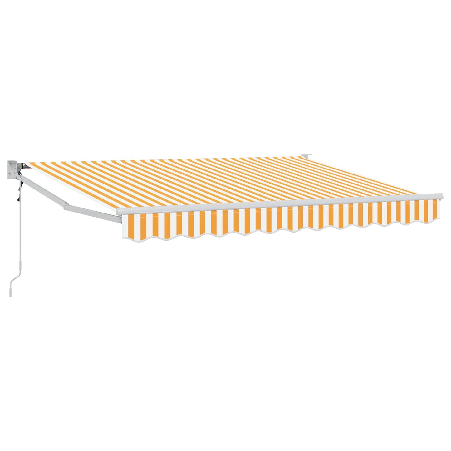 Tenda retrattile Giallo e Bianco 3 x 2 m Poliestere e Metallo | homemem39