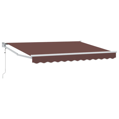 Tettuccio Elettrico Retrattile Marrone 3,5 x 2 m | homemem39
