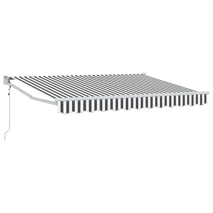 Tettuccio Elettrico Retrattile Antracite e Bianco 3,5 x 2 m | homemem39
