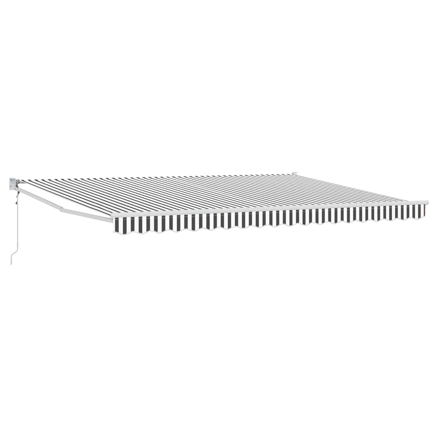 Tettuccio Elettrico Retrattile Antracite e Bianco 4 x 2 m | homemem39