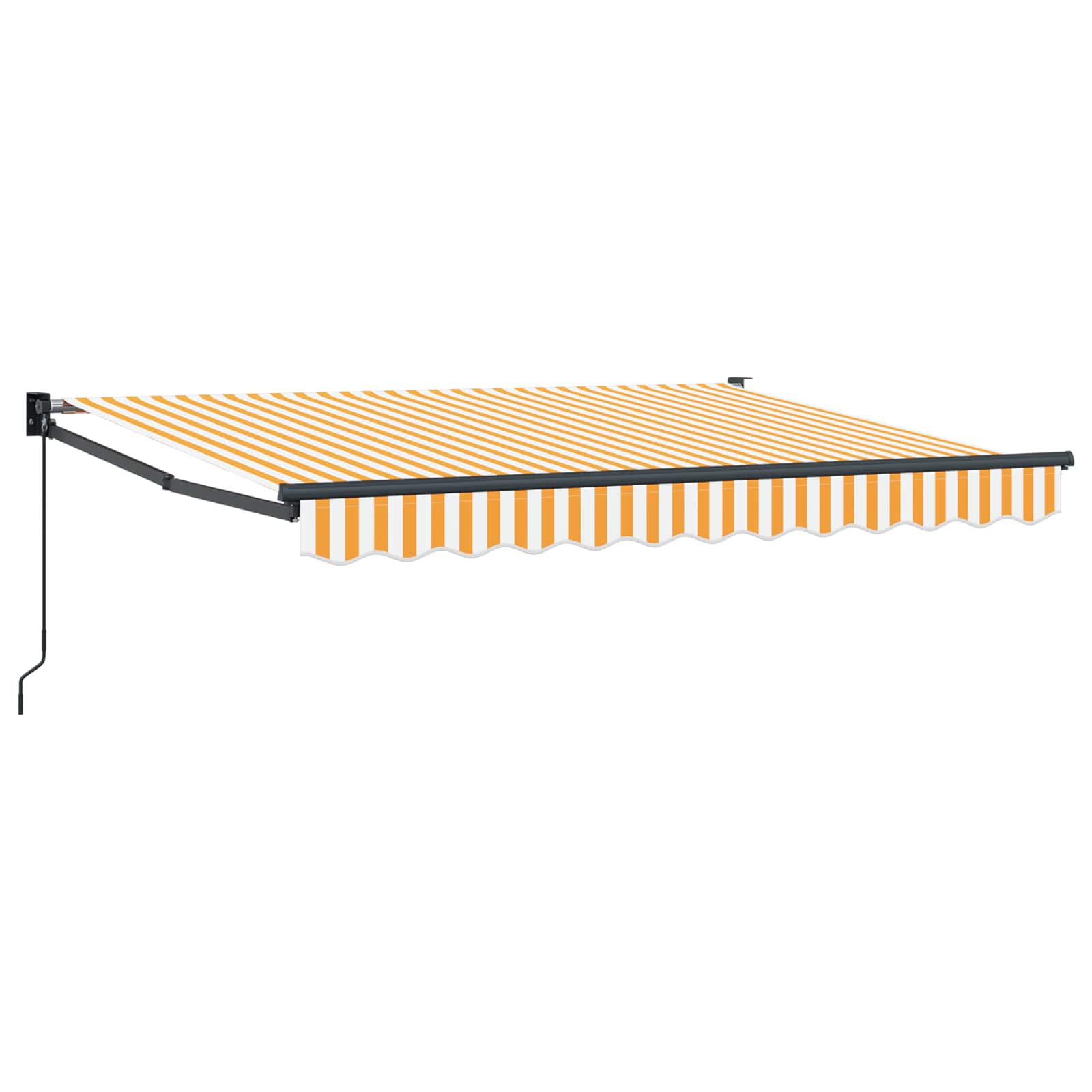 Tenda retrattile Giallo e bianco 3 x 2 m | homemem39