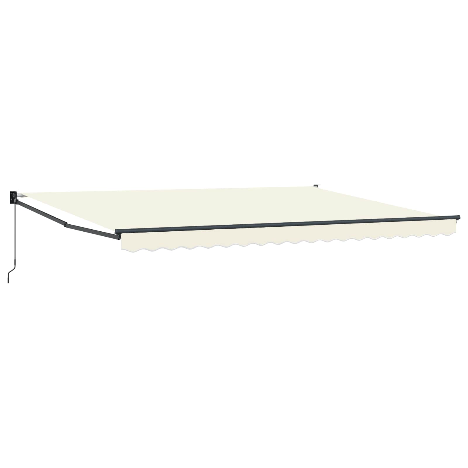 Tenda retrattile Crema 4 x 2 m Poliestere con rivestimento PU | homemem39