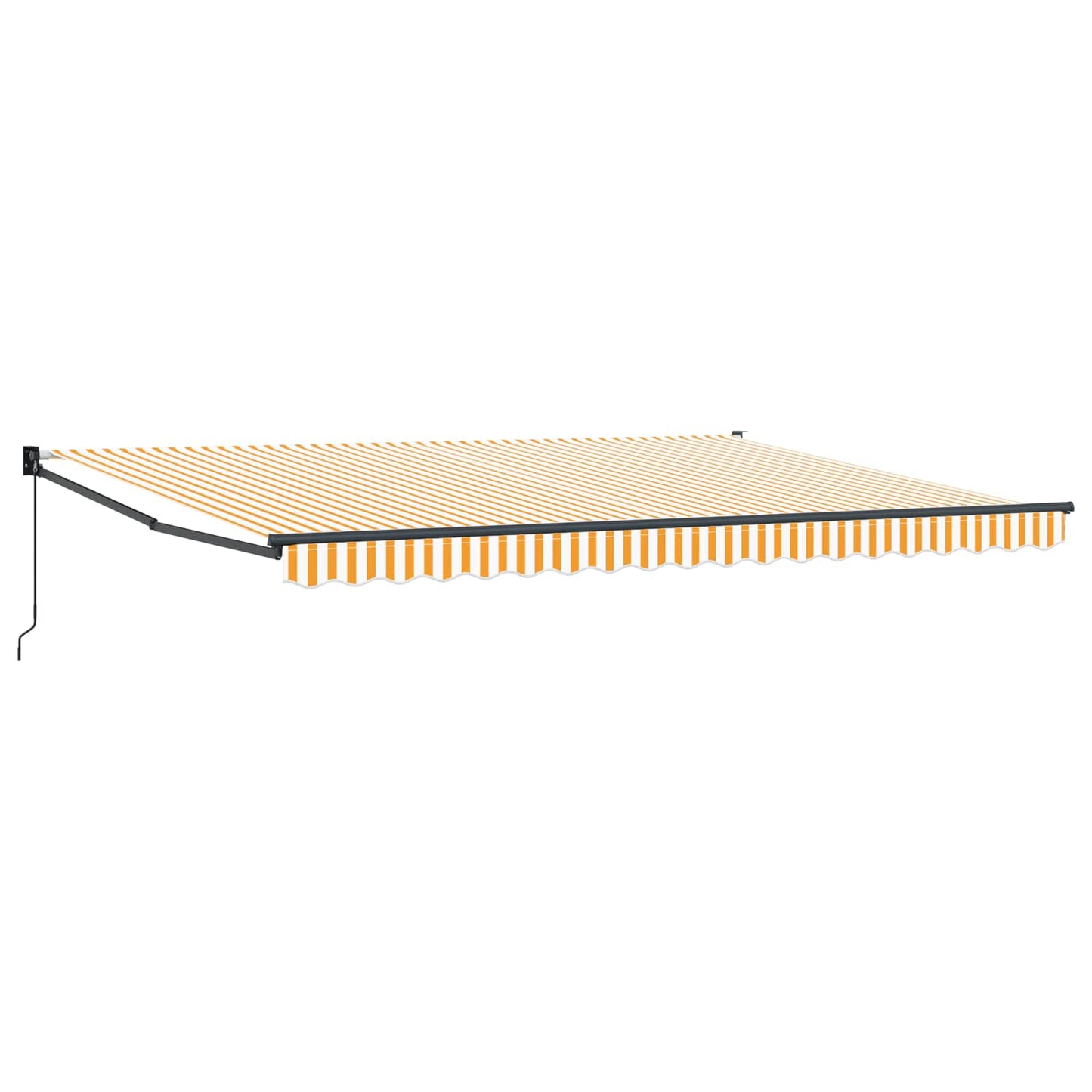Tenda retrattile Giallo e bianco 4 x 2 m | homemem39