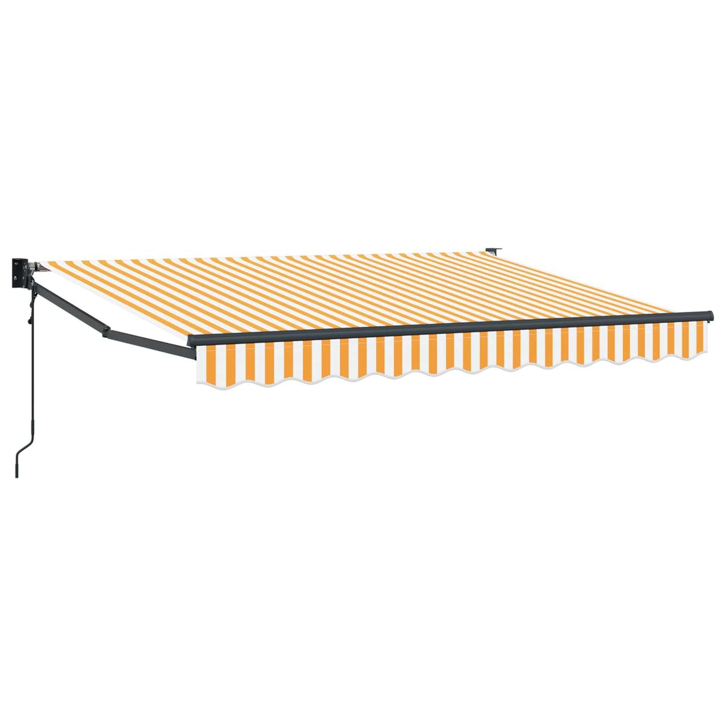 Tettuccio Elettrico Retrattile Giallo e Bianco 2,5 x 2 m | homemem39