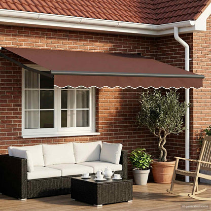 Tettuccio Elettrico Retrattile Marrone 2,5 x 2 m | homemem39