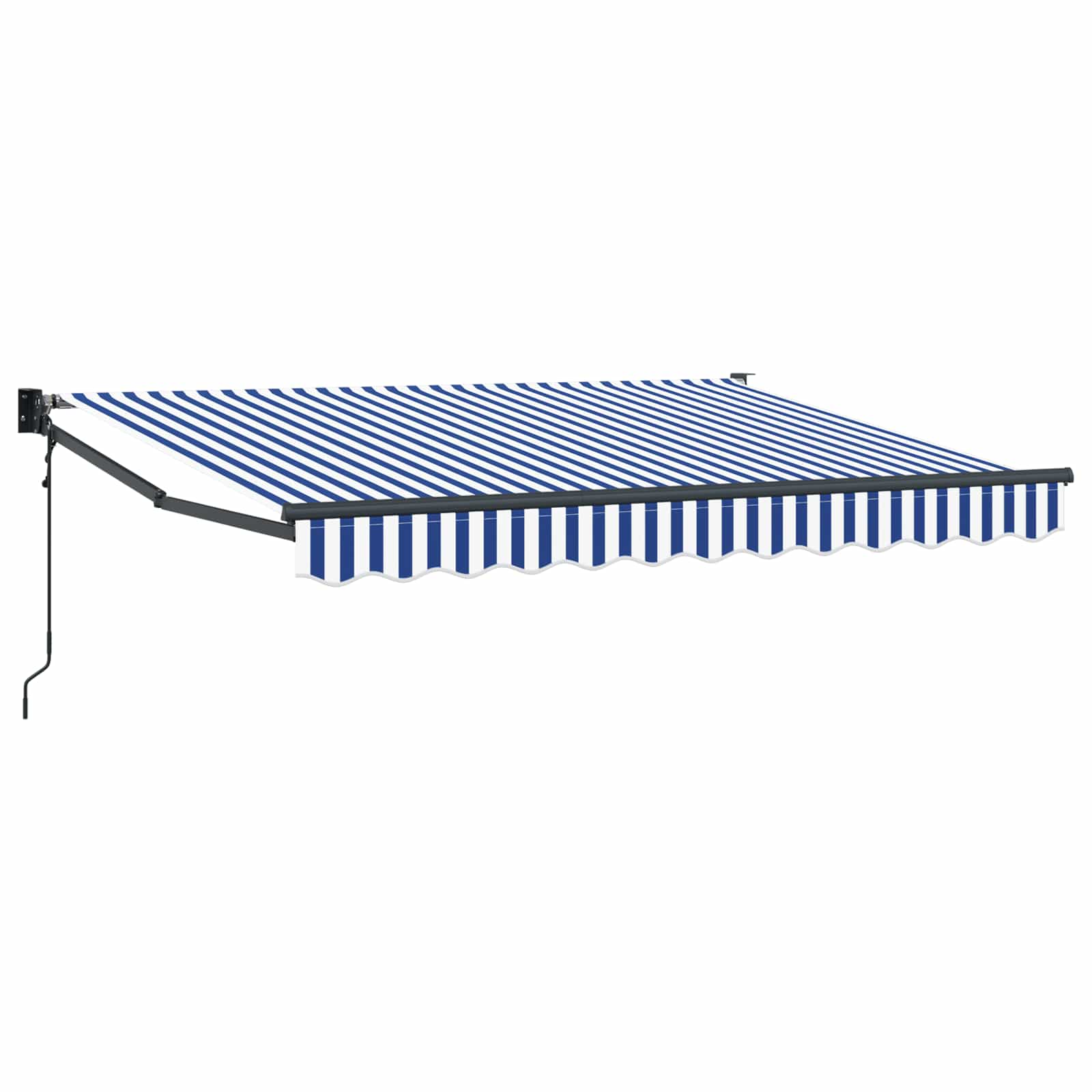Tettuccio Elettrico Retrattile Blu e Bianco 3,5 x 2 m | homemem39