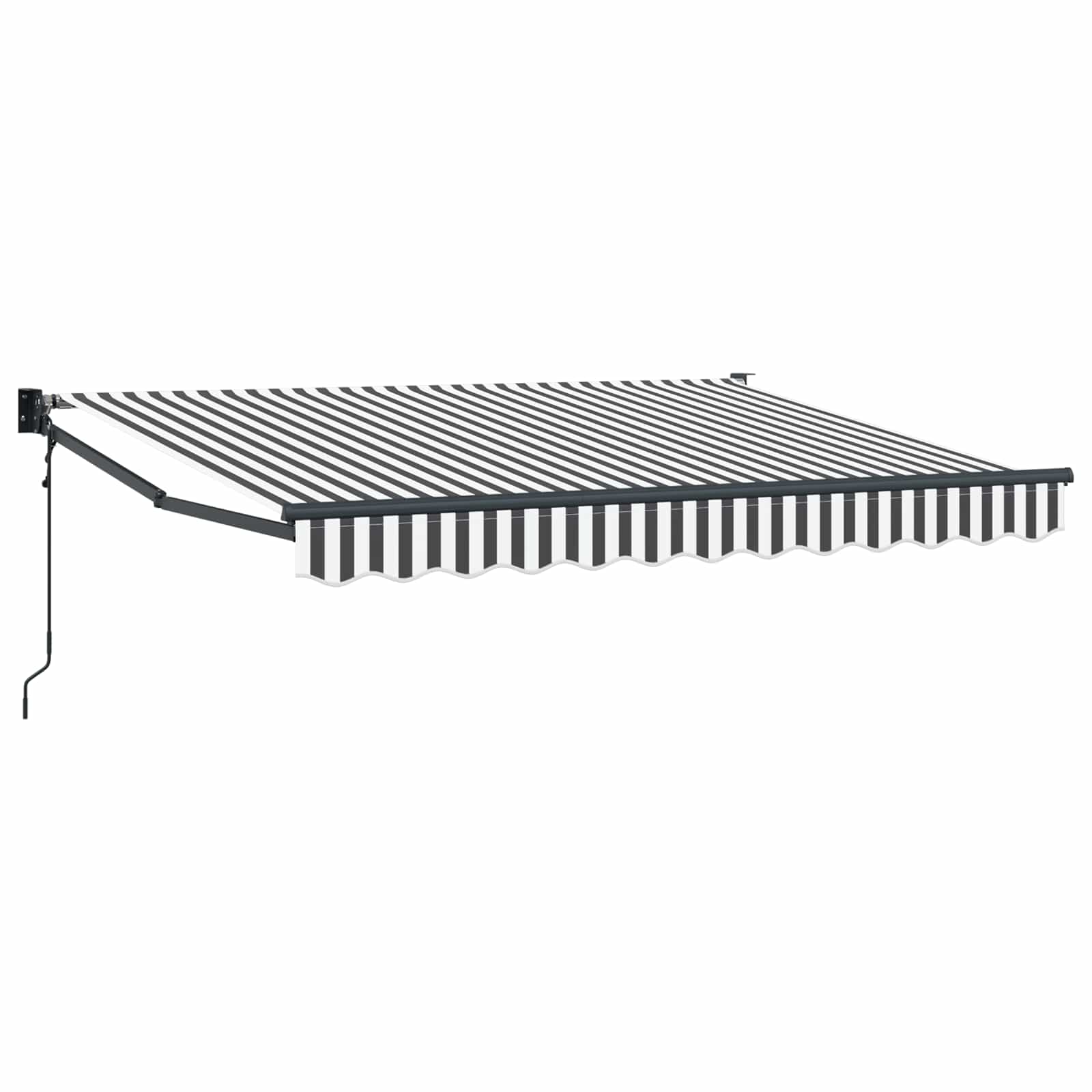 Tettuccio Elettrico Retrattile Antracite e Bianco 3,5 x 2 m | homemem39