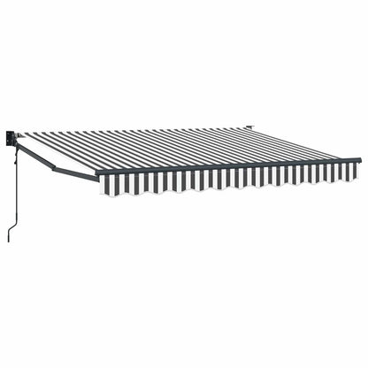 Tettuccio Elettrico Retrattile Antracite e Bianco 3,5 x 2 m | homemem39