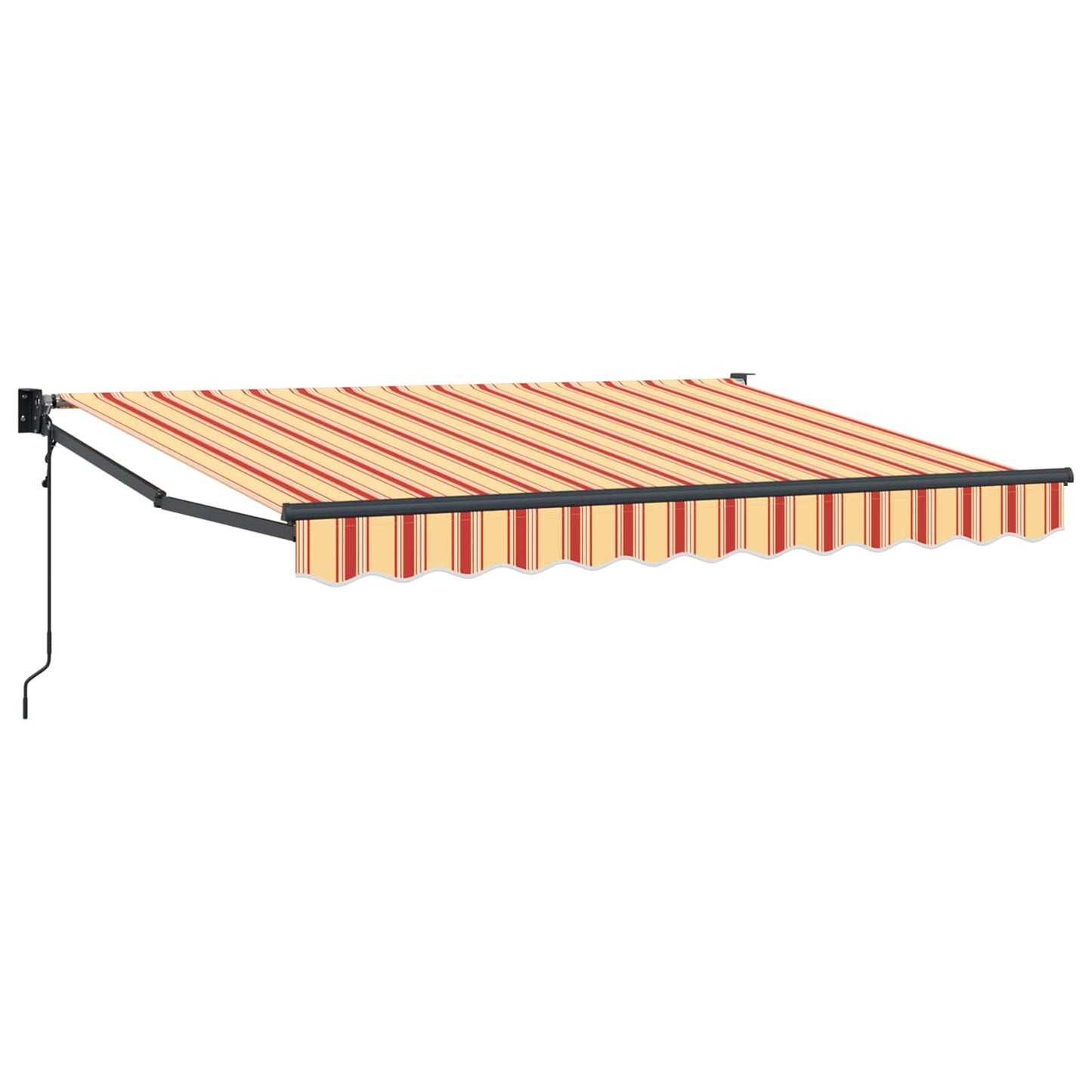 Tenda retrattile Giallo, Arancione e Bianco 3,5 x 2 m | homemem39