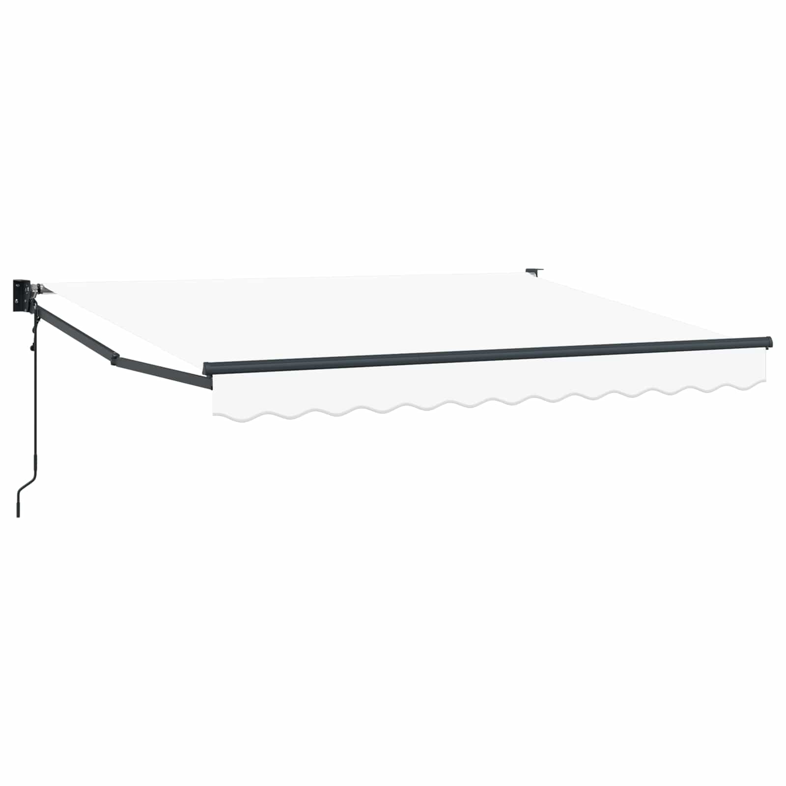 Tenda retrattile Bianco 3,5 x 2 m Poliestere e Metallo | homemem39