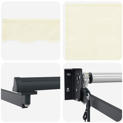 Tettuccio Elettrico Retrattile Crema 4 x 2 m | homemem39