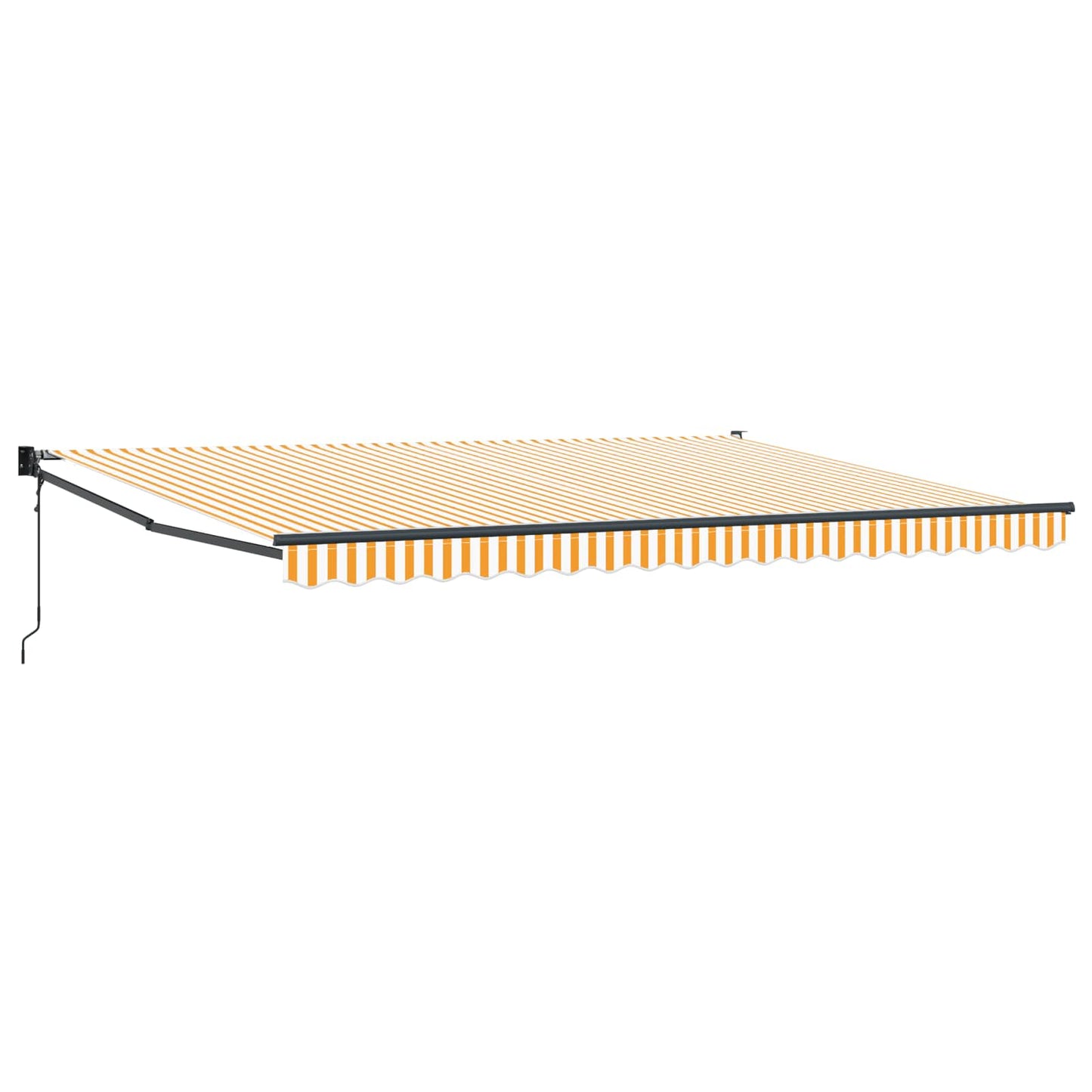 Tettuccio Elettrico Retrattile Giallo e Bianco 4 x 2 m | homemem39