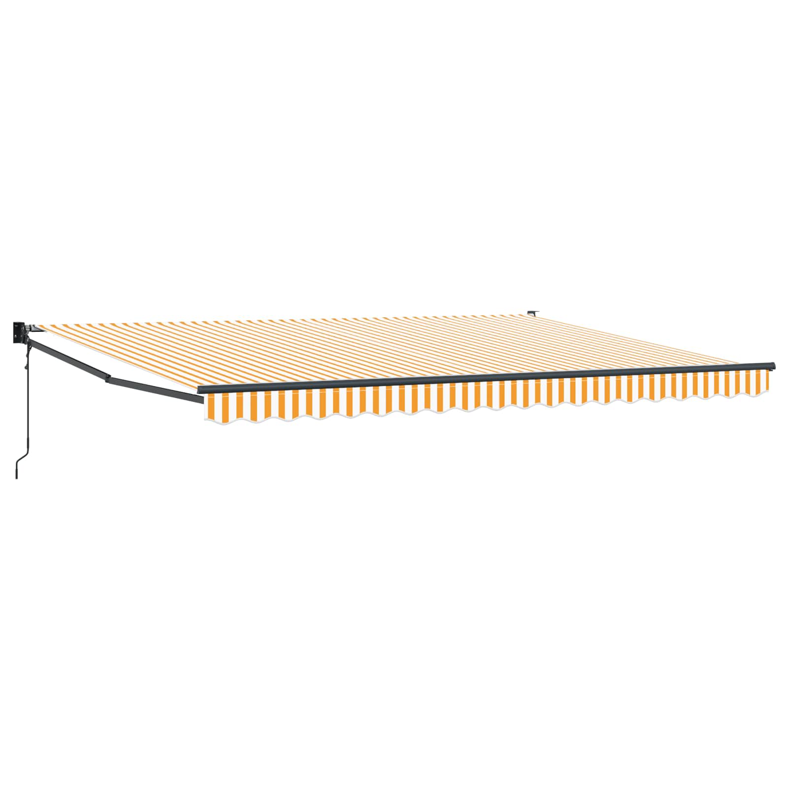 Tettuccio Elettrico Retrattile Giallo e Bianco 4 x 2 m | homemem39