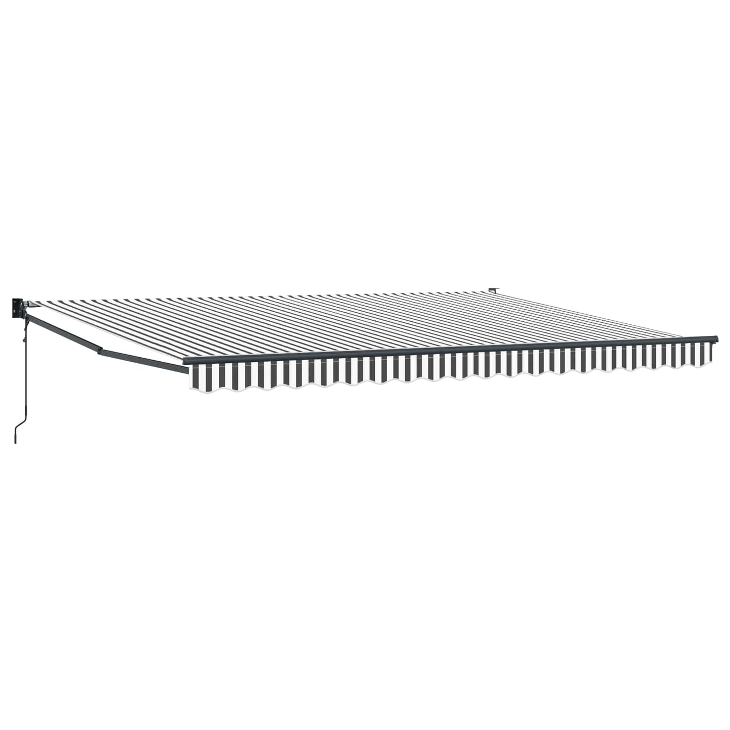 Tettuccio Elettrico Retrattile Antracite e Bianco 4 x 2 m | homemem39