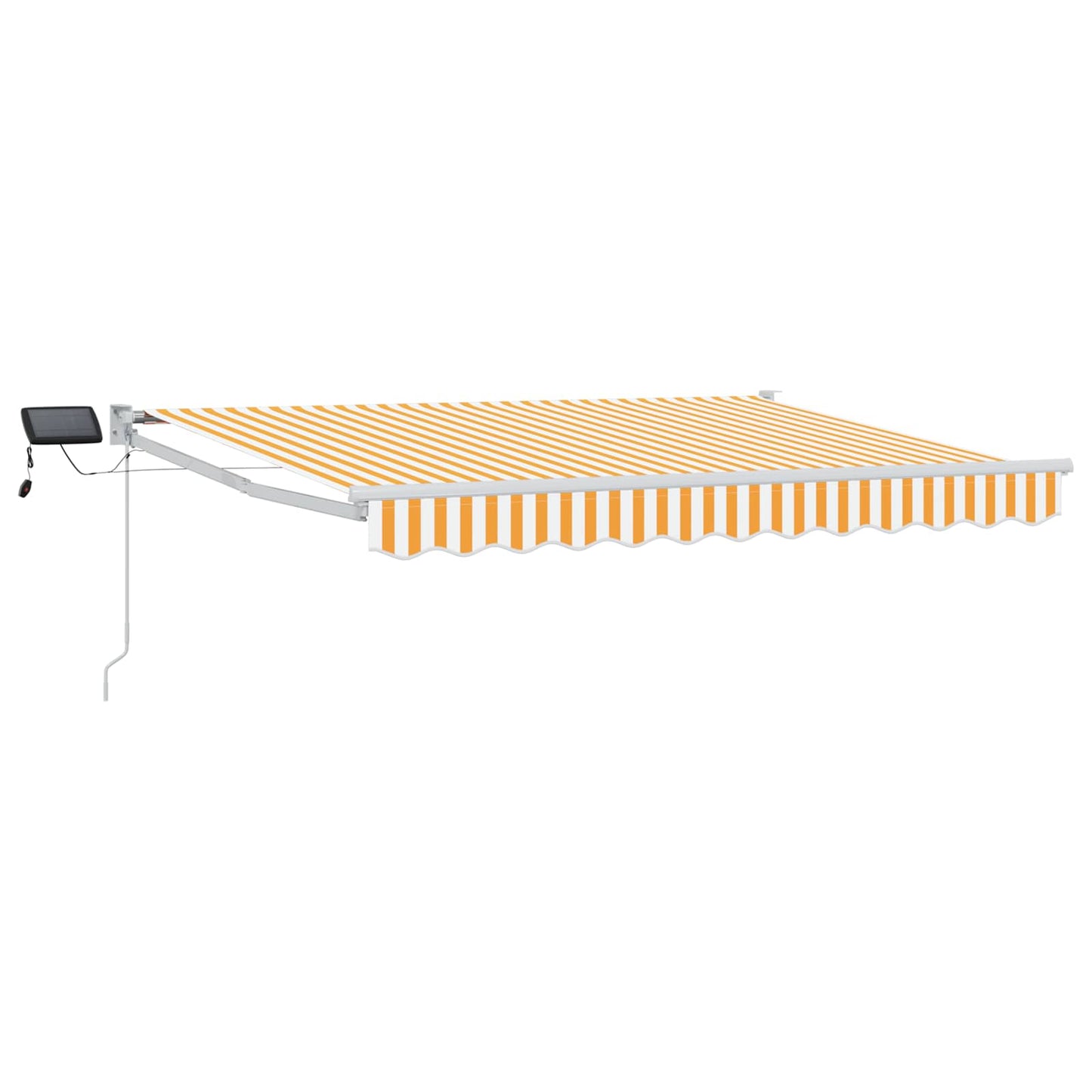 Tenda retrattile manuale con LED Giallo e Bianco 3 x 2 m