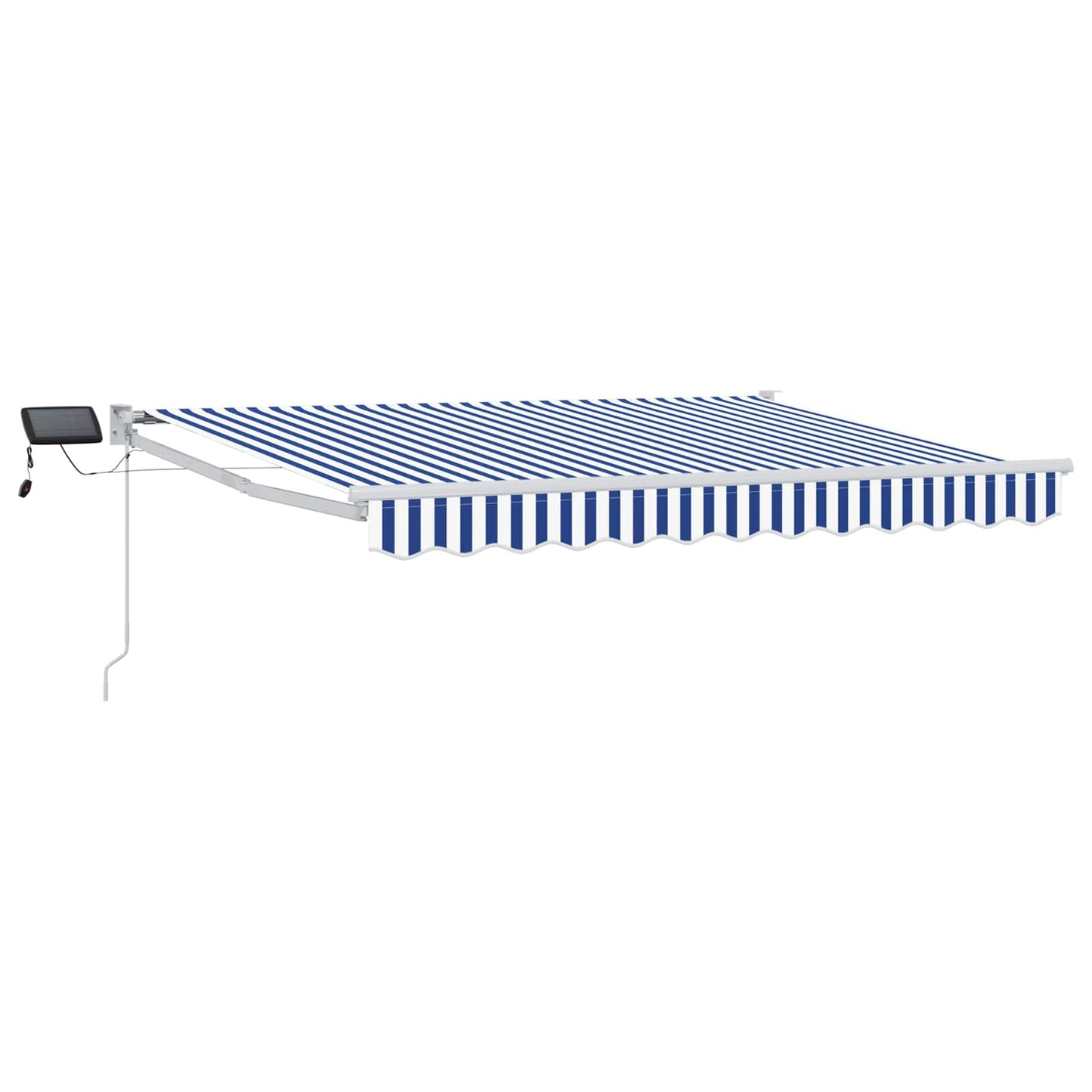 Tenda retrattile manuale con LED Blu e Bianco 3,5 x 2 m | homemem39