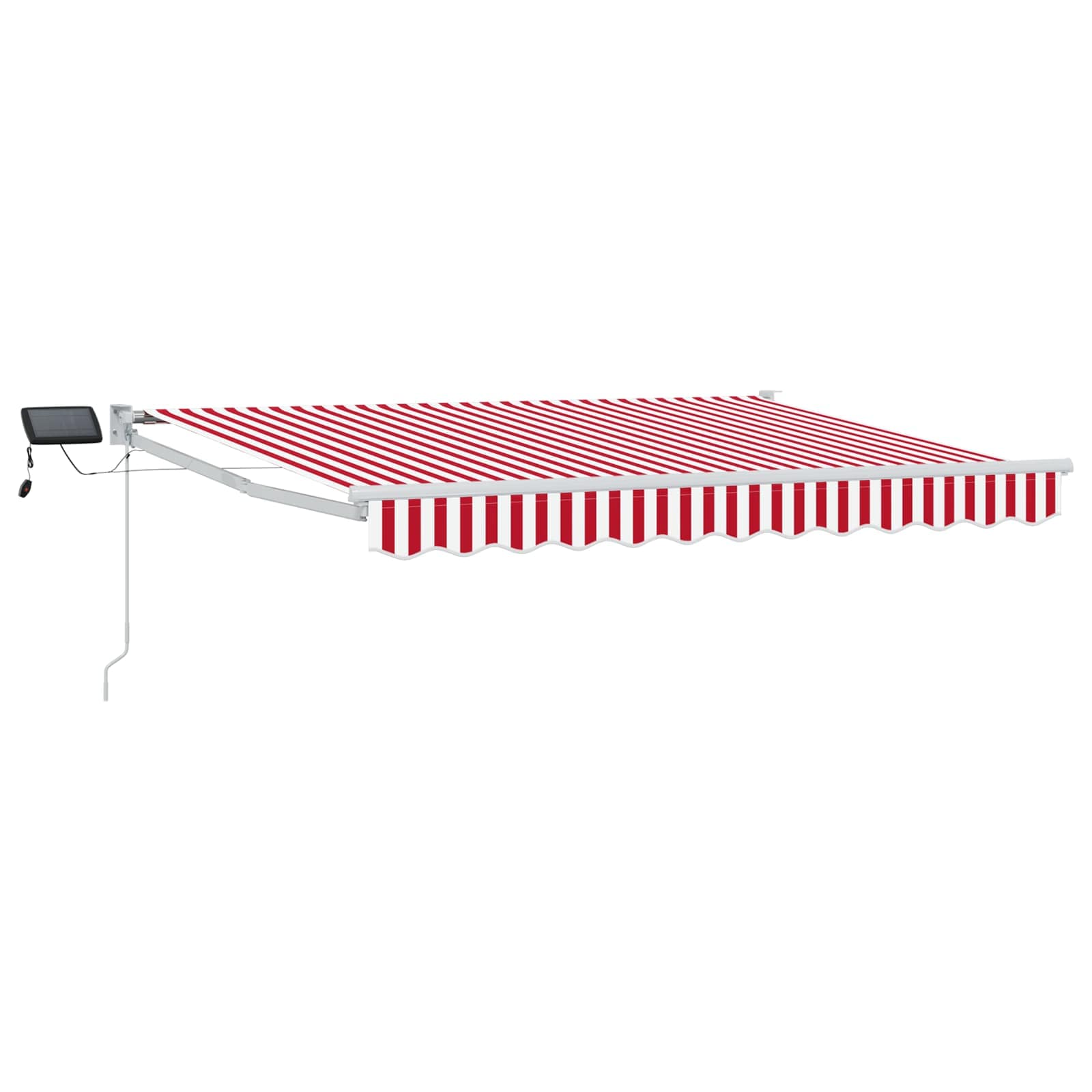 Tenda retrattile manuale con LED Rosso e Bianco 3 x 2,5 m | homemem39