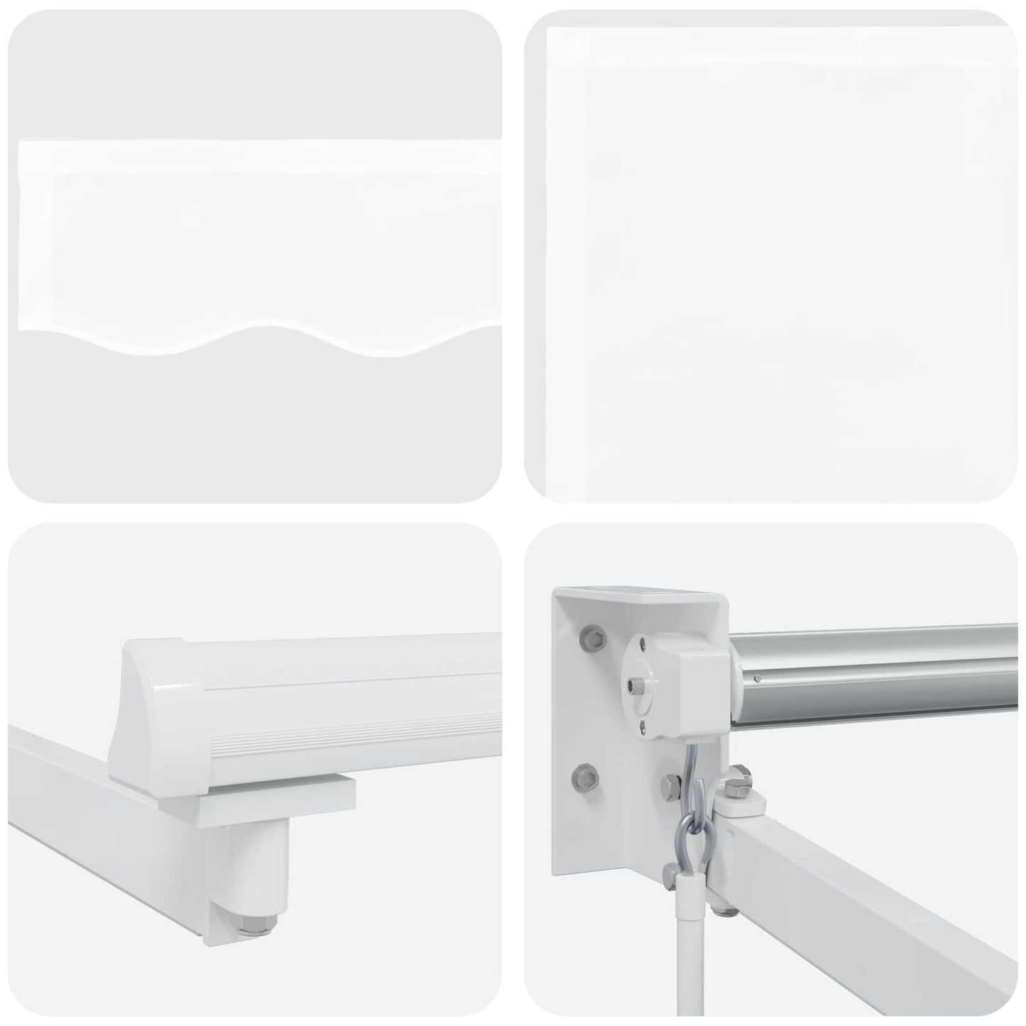 Tenda retrattile manuale con LED Bianco 3,5 x 2,5 m | homemem39