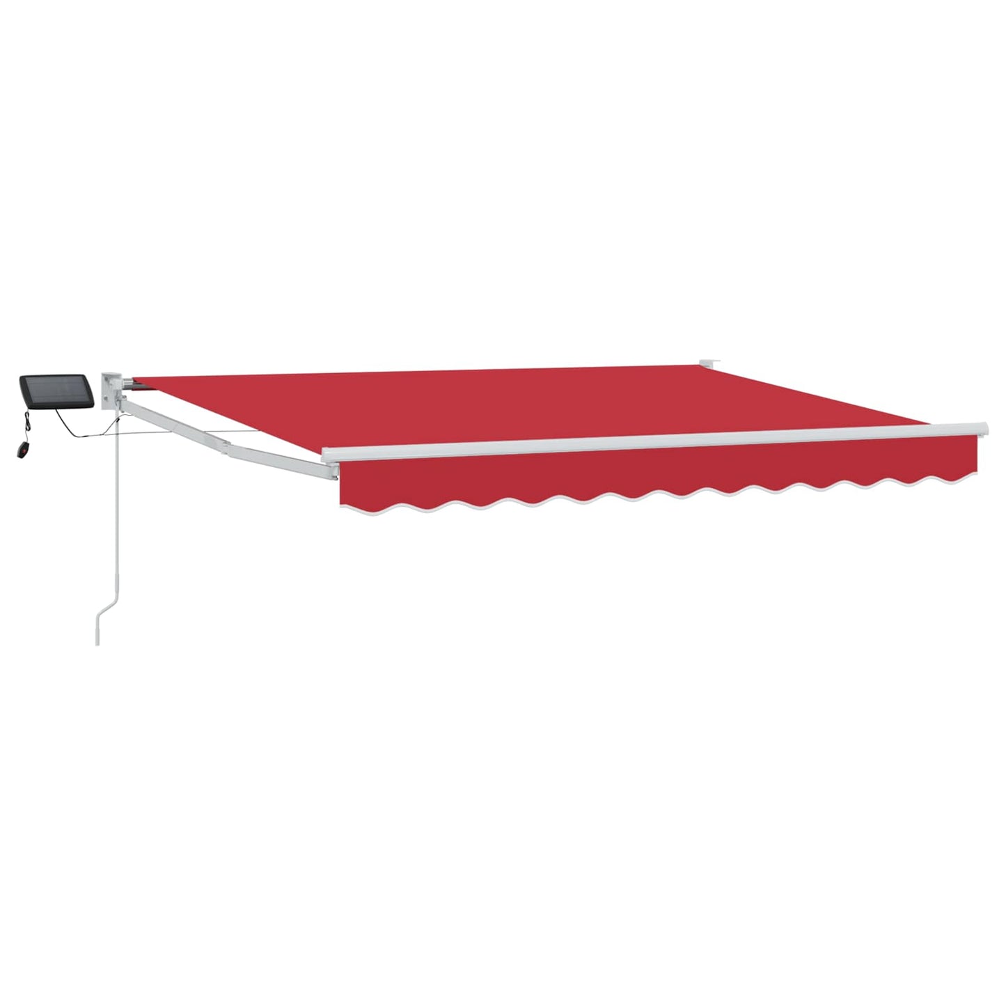 Tenda retrattile manuale con LED Rosso e Bianco 3,5 x 2,5 m | homemem39
