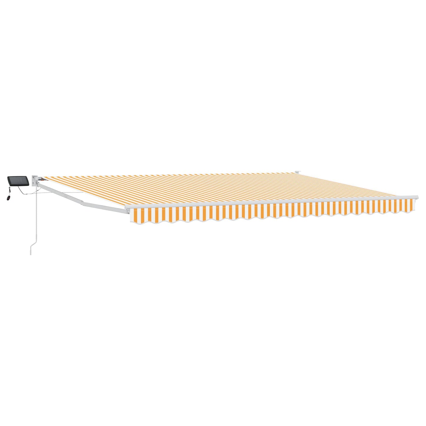 Tenda retrattile manuale con LED Giallo e Bianco 4 × 3 m | homemem39