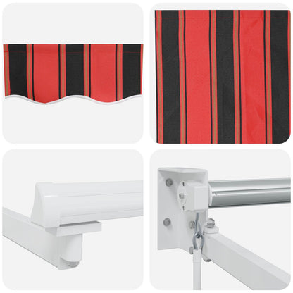 Tenda retrattile manuale con LED 4,5 × 3 m | homemem39