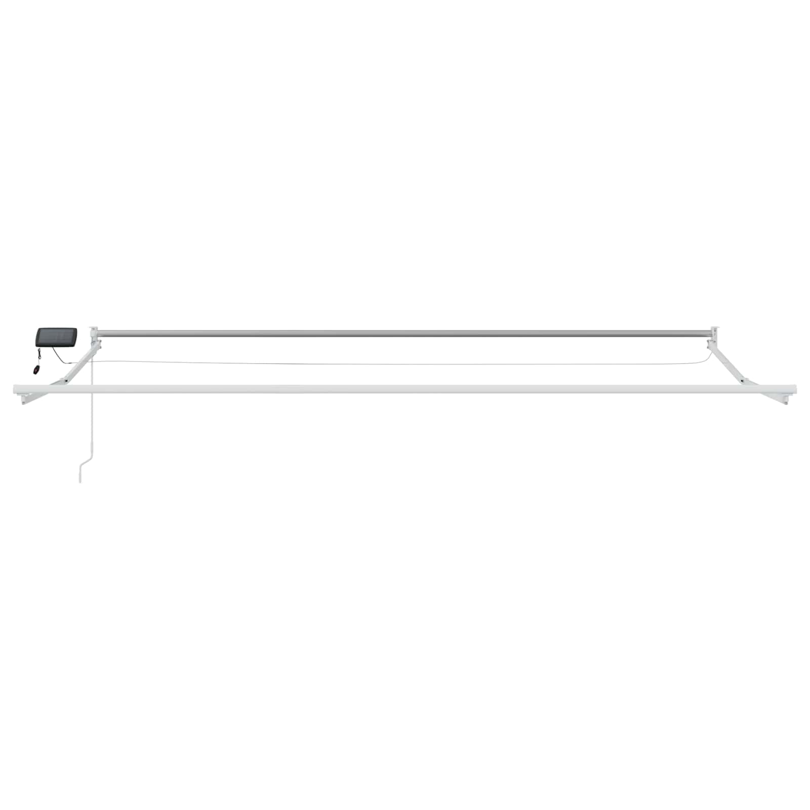 Tenda retrattile manuale con LED 4,5 × 3 m | homemem39