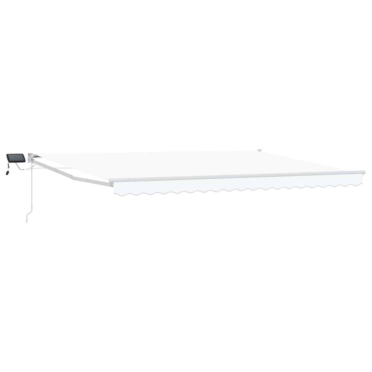 Tenda retrattile manuale con LED Bianco 4,5 × 3 m | homemem39
