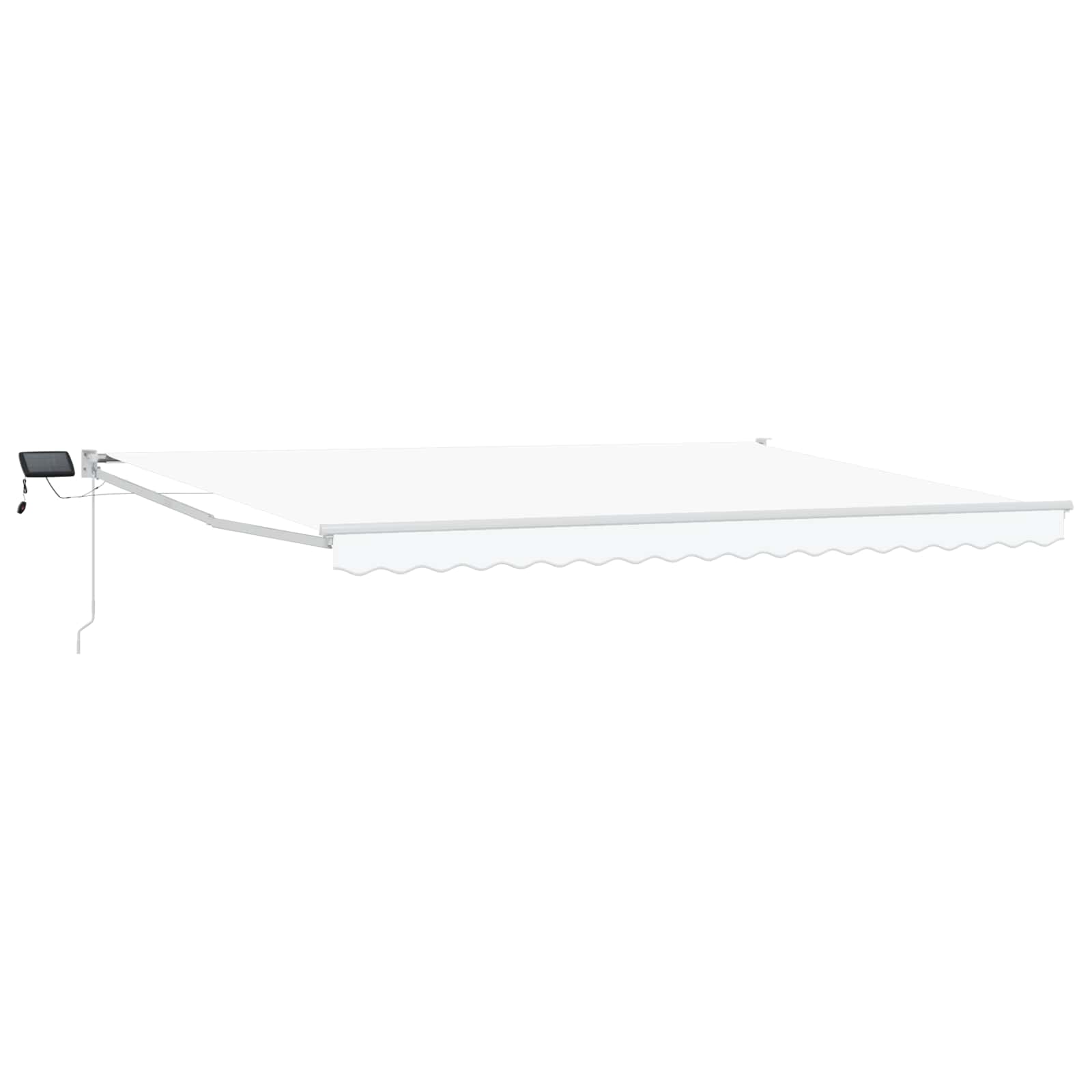 Tenda retrattile manuale con LED Bianco 4,5 × 3 m | homemem39