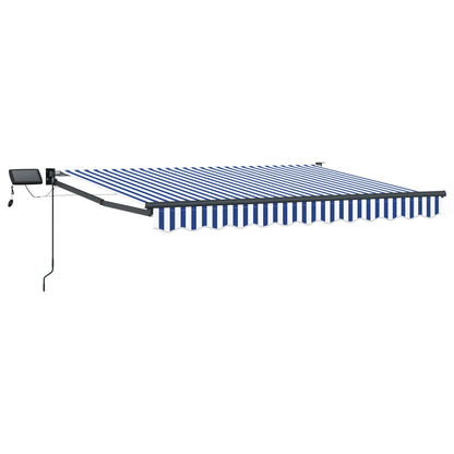 Tenda retrattile manuale con LED 3,5 x 2 m