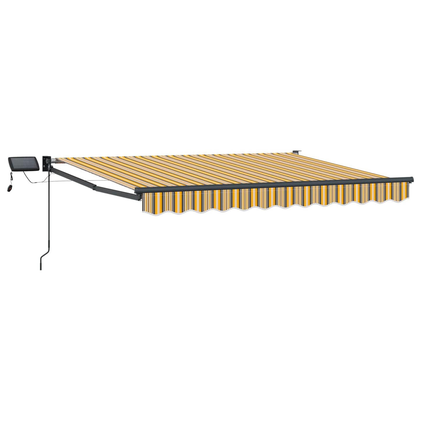 Tenda retrattile manuale con LED 3,5 x 2 m