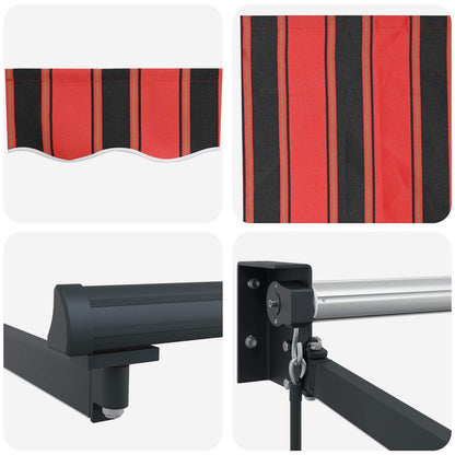 Tenda retrattile manuale con LED 3 x 2,5 m | homemem39