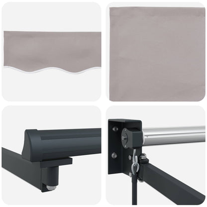 Tenda retrattile manuale con LED 3 x 2,5 m | homemem39