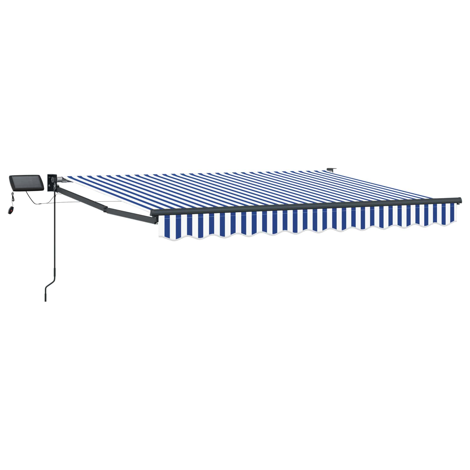 Tenda retrattile manuale con LED 3,5 x 2,5 m | homemem39