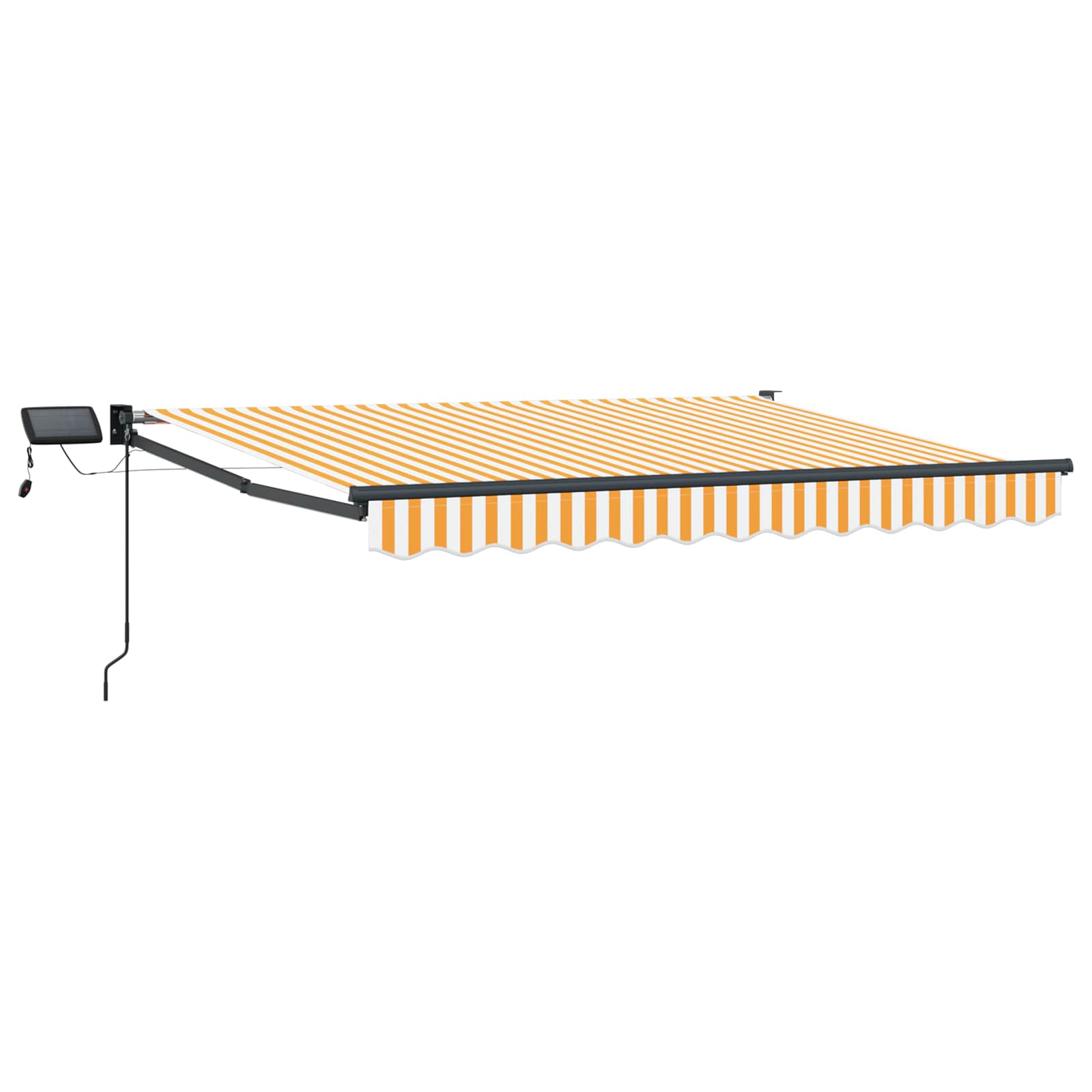 Tenda retrattile manuale con LED 3,5 x 2,5 m | homemem39
