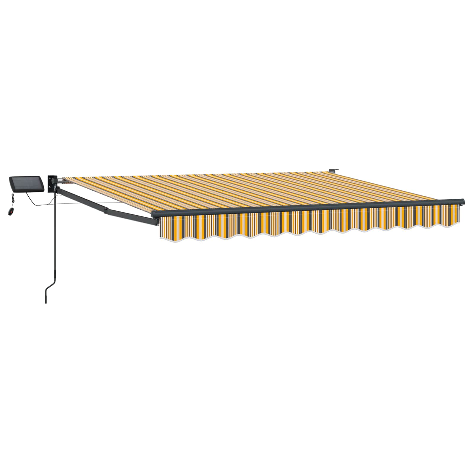 Tenda retrattile manuale con LED 3,5 x 2,5 m | homemem39