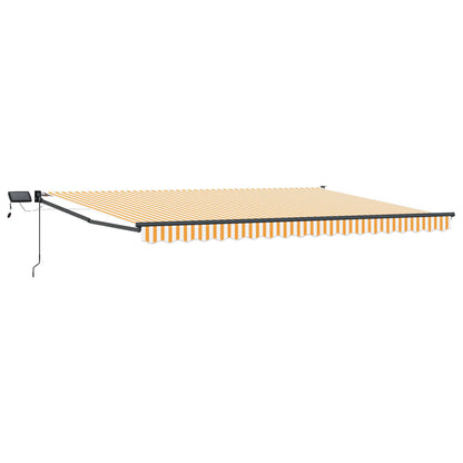 Tenda retrattile manuale con LED 4 × 3 m | homemem39