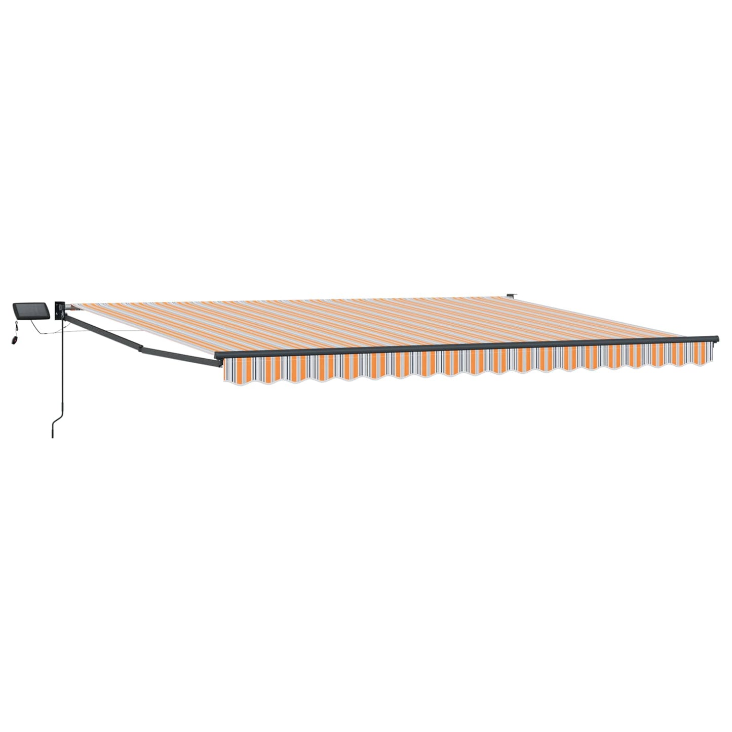 Tenda retrattile manuale con LED 4 × 3 m | homemem39