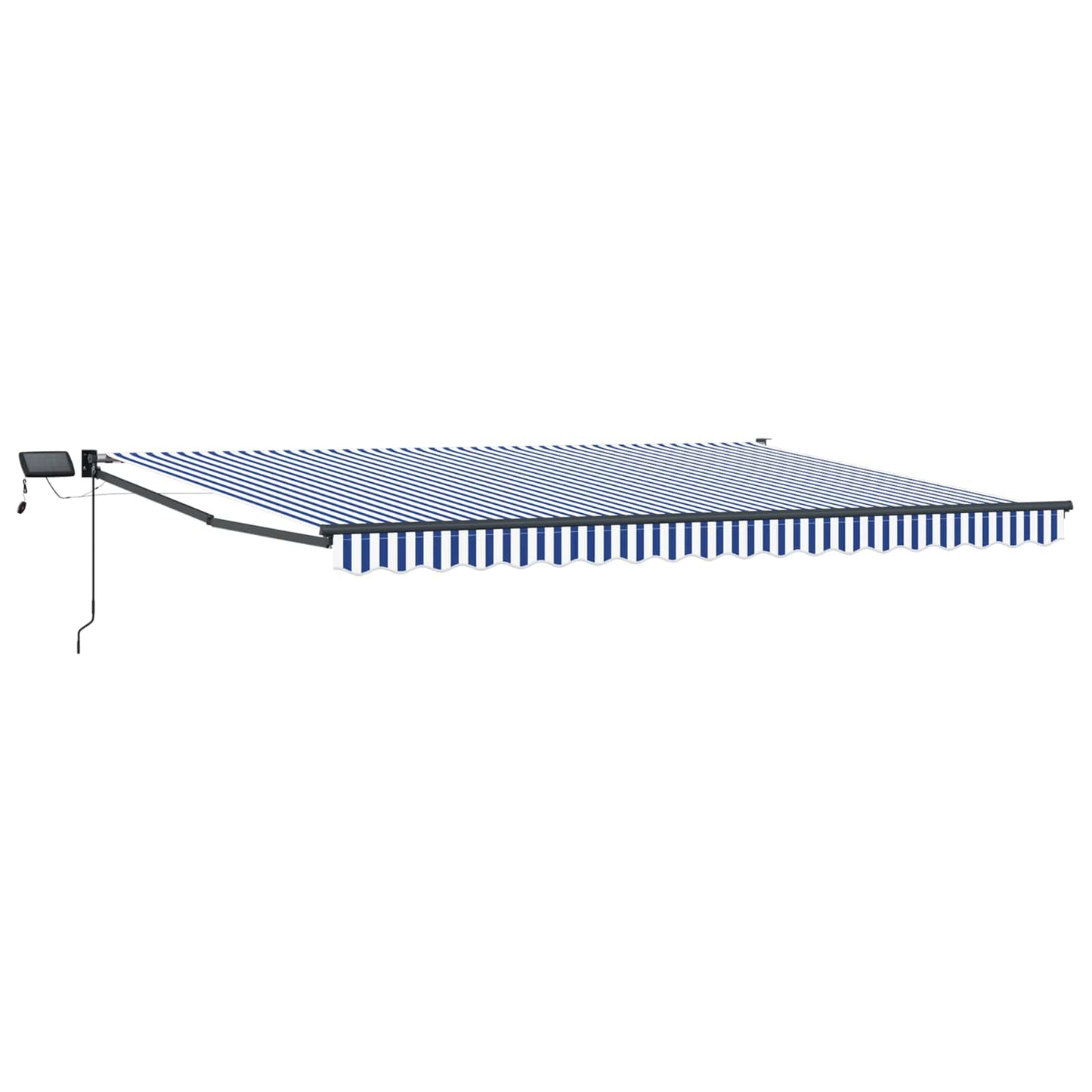 Tenda retrattile manuale con LED 4,5 × 3 m | homemem39
