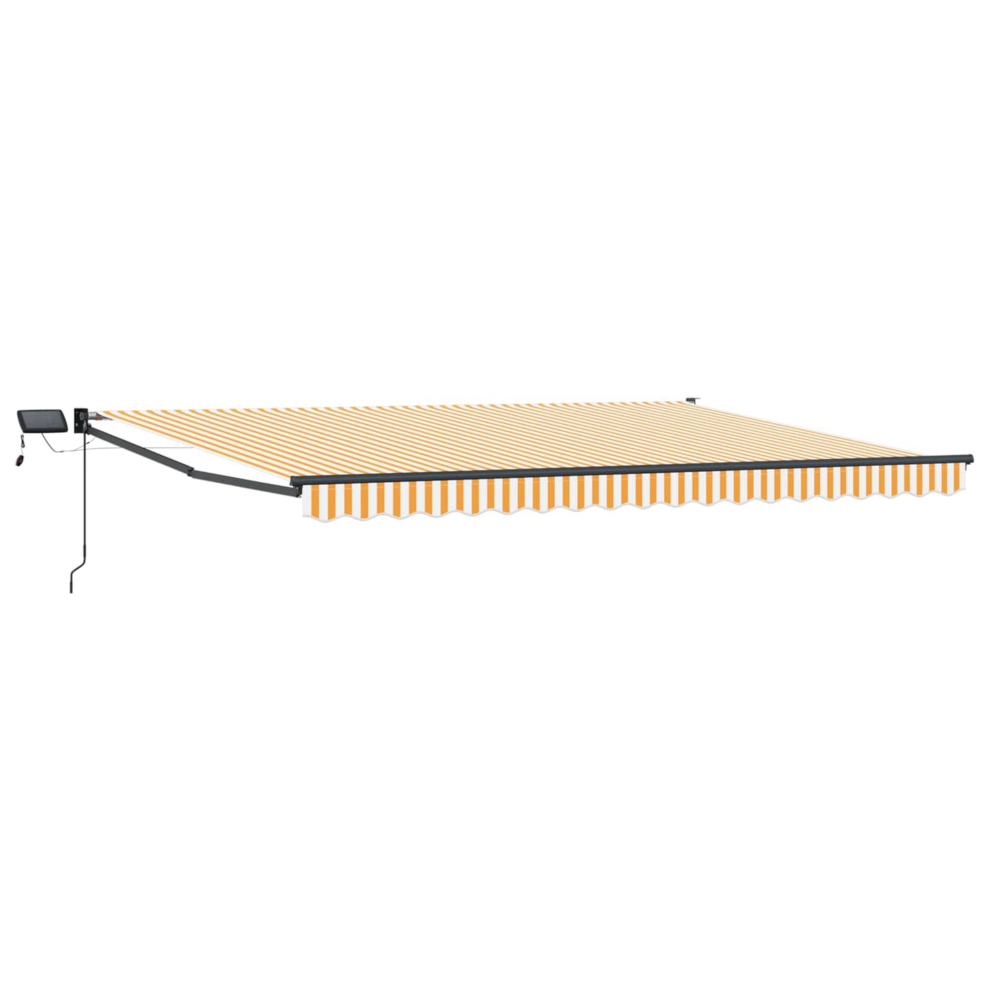 Tenda retrattile manuale con LED 4,5 × 3 m | homemem39