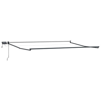 Tenda retrattile manuale con LED 4,5 × 3 m | homemem39