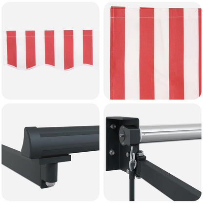 Tenda retrattile manuale con LED 5 x 3 m | homemem39