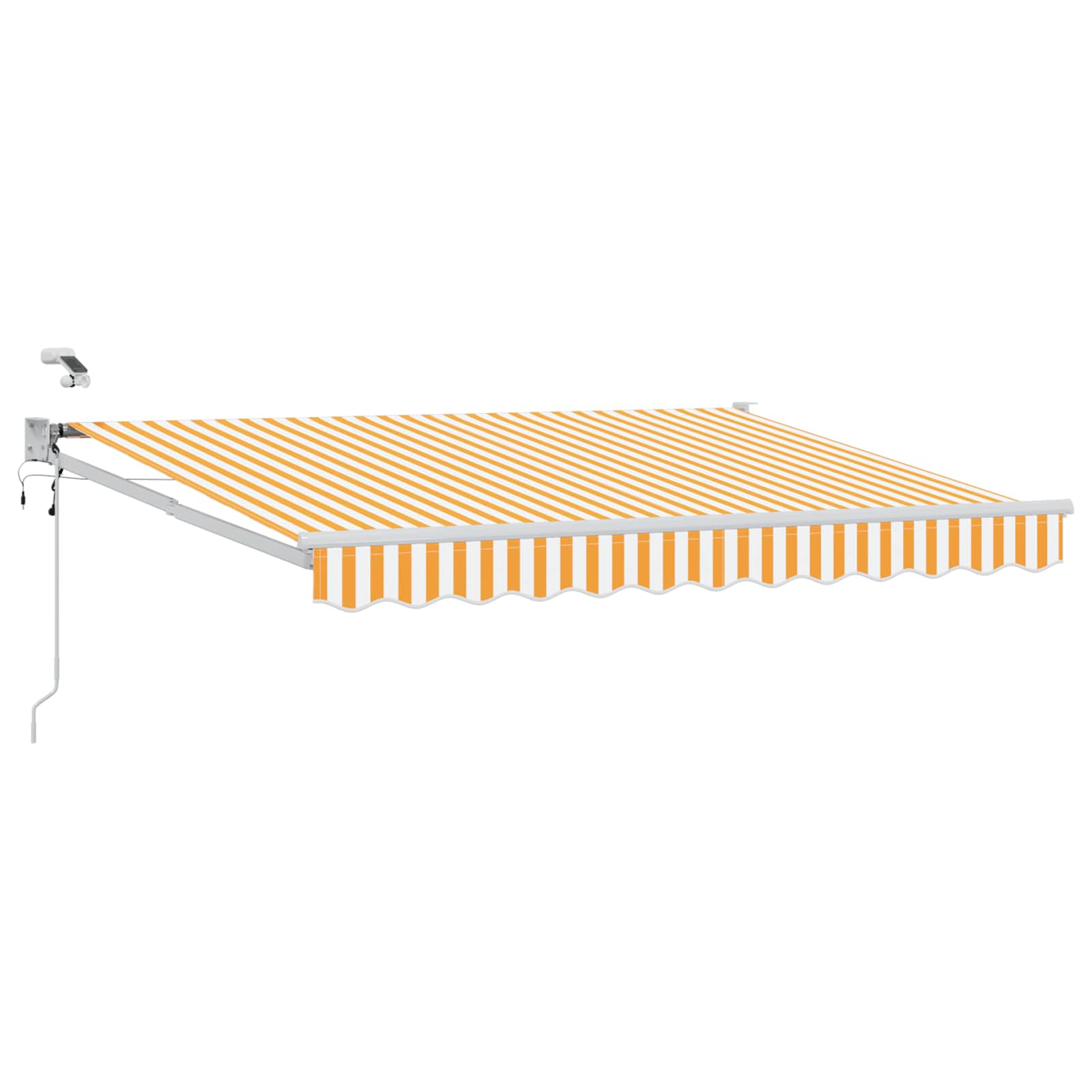 Tettuccio Elettrico Retrattile Giallo e Bianco 3 x 2 m | homemem39