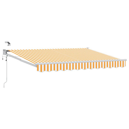 Tettuccio Elettrico Retrattile Giallo e Bianco 3 x 2 m | homemem39