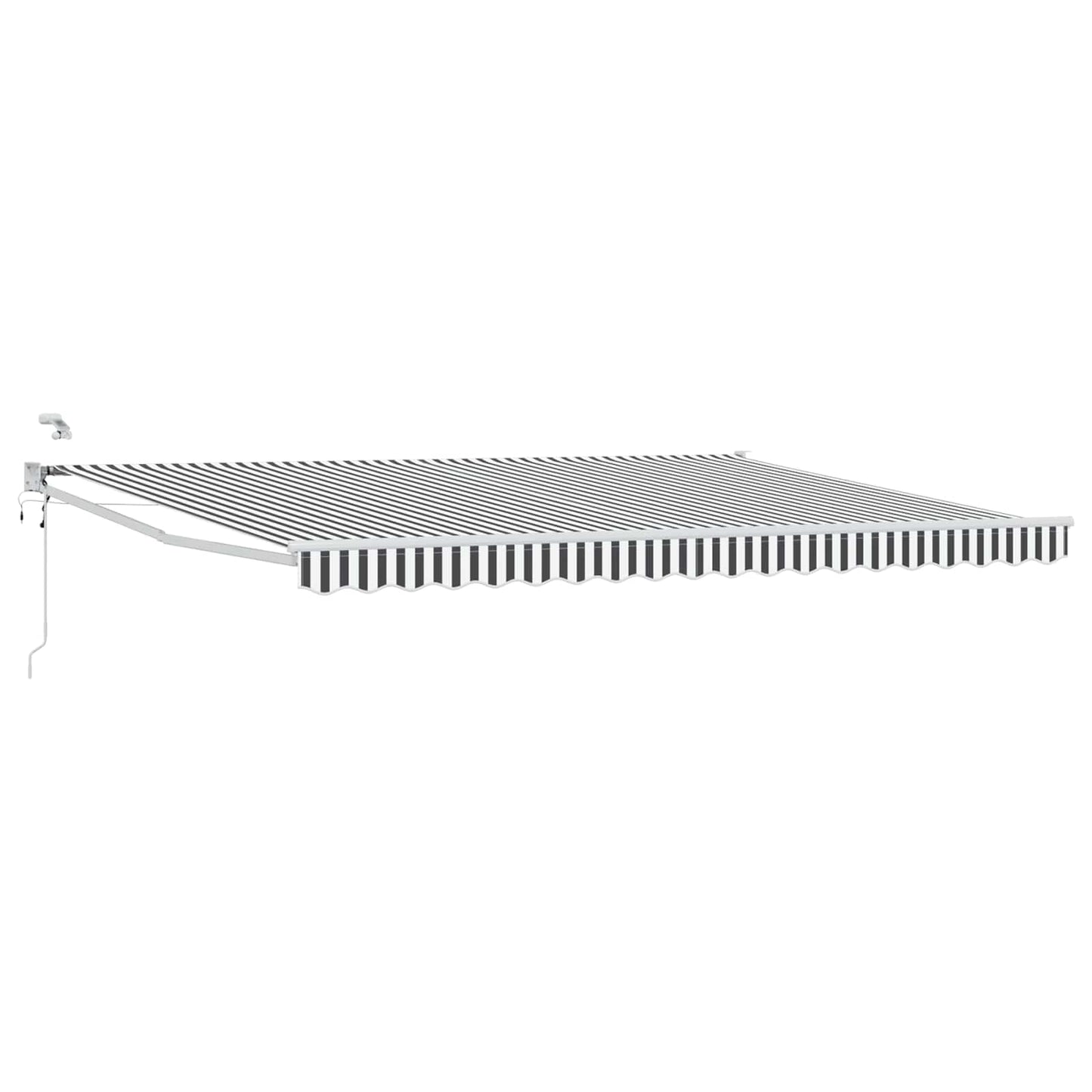 Tettuccio Elettrico Retrattile Antracite e Bianco 4 x 2 m | homemem39