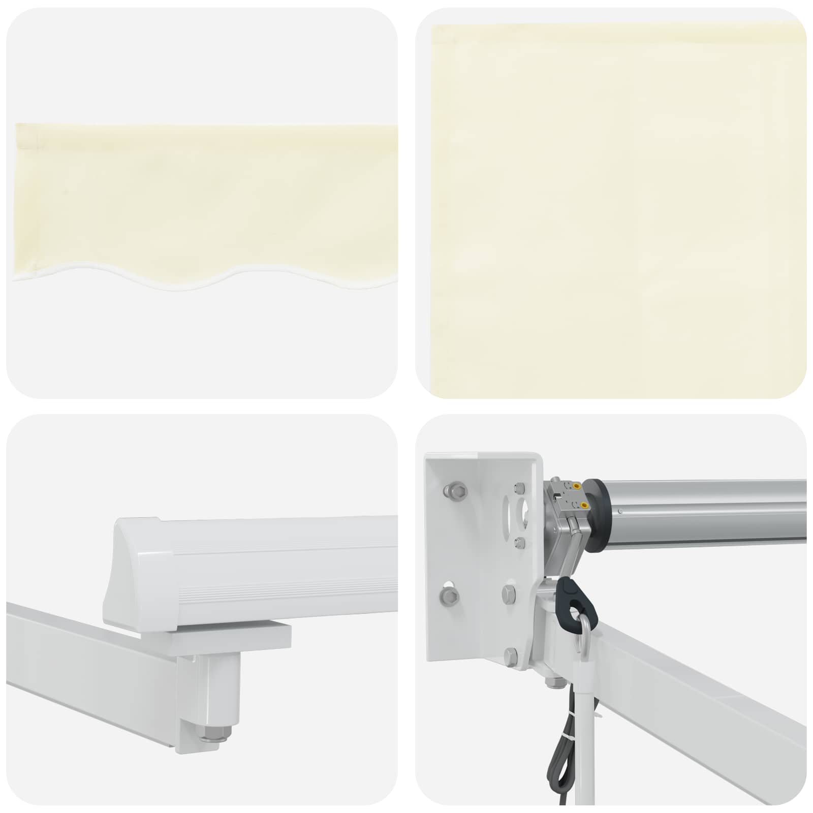 Tettuccio Elettrico Retrattile Crema 3 x 2,5 m | homemem39