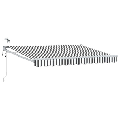 Tettuccio Elettrico Retrattile Antracite e Bianco 3 x 2,5 m | homemem39