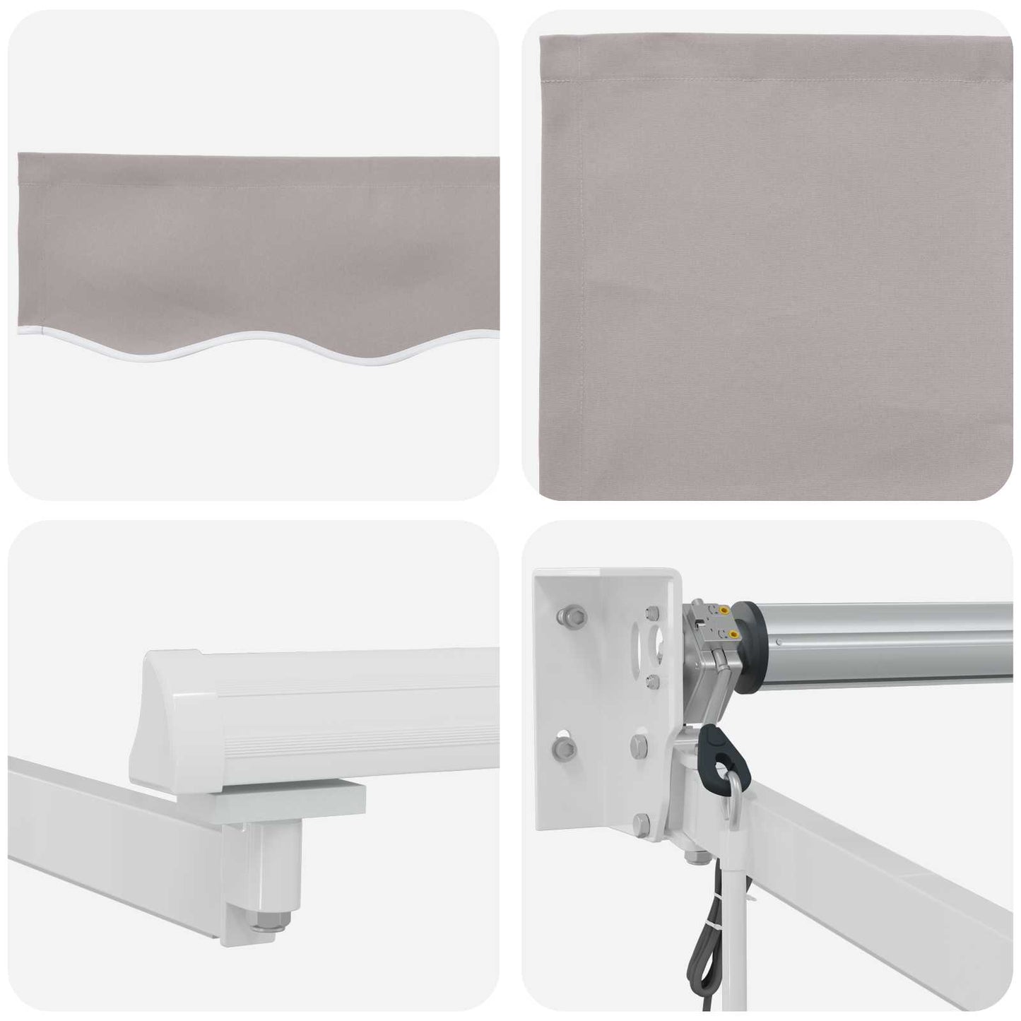 Tettuccio Elettrico Retrattile Grigio chiaro 3 x 2,5 m | homemem39
