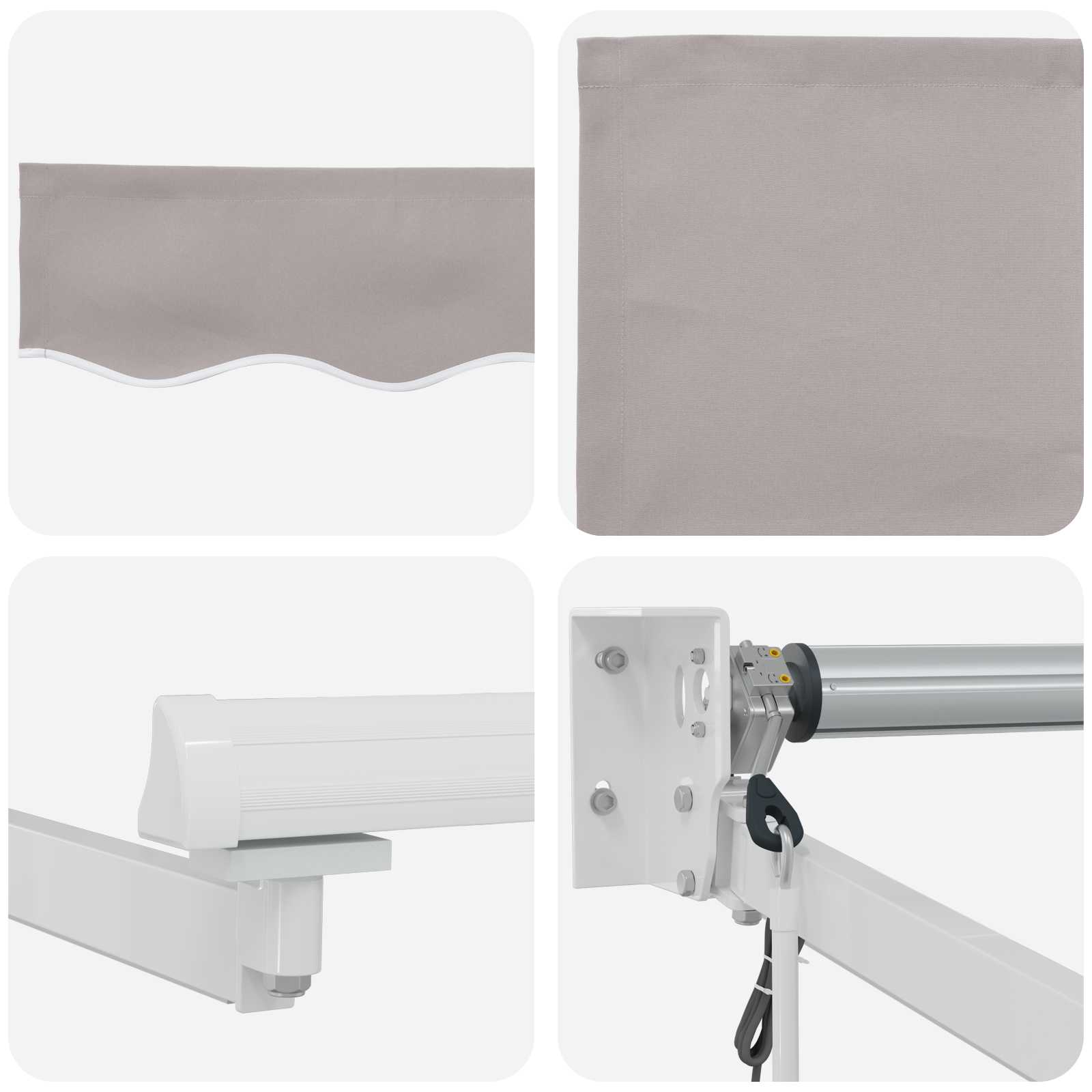 Tettuccio Elettrico Retrattile Grigio chiaro 3 x 2,5 m | homemem39