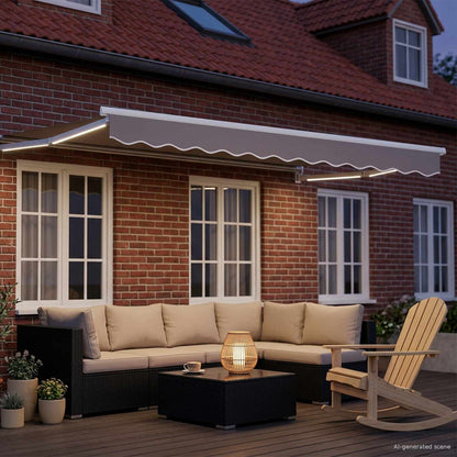 Tettuccio Elettrico Retrattile Grigio chiaro 3 x 2,5 m | homemem39