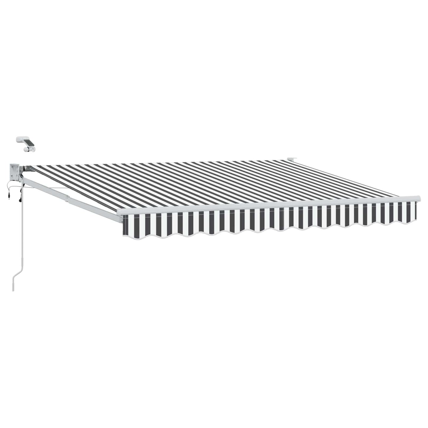 Tettuccio Elettrico Retrattile Antracite e Bianco 3,5 x 2,5 m | homemem39